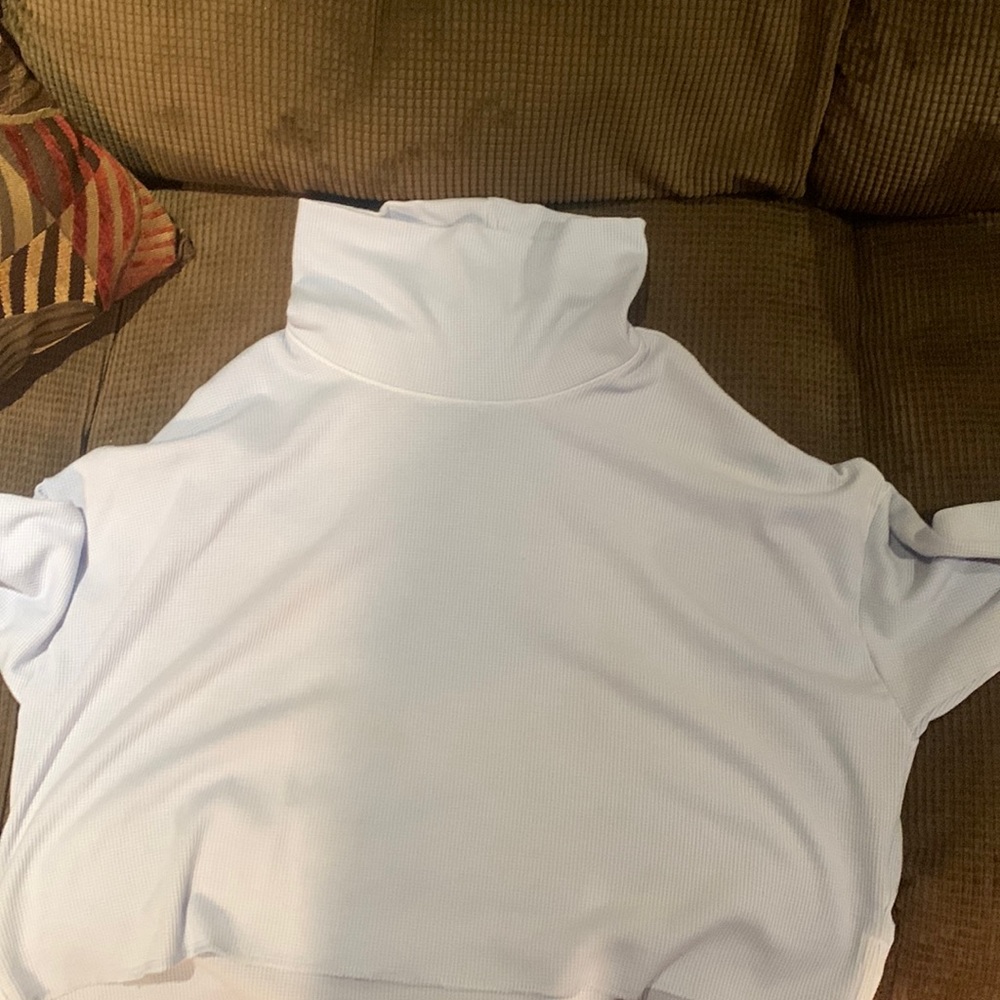 american eagle cropped long sleve turtle neck